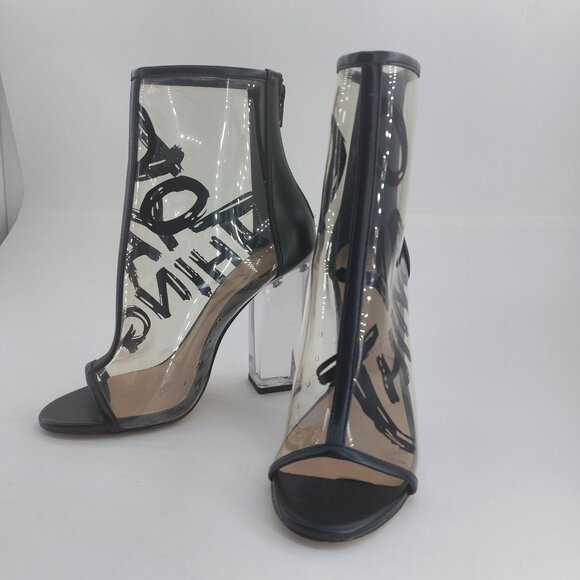 ALDO "DO YA THING" Clear Booties - Picture 1 of 10
